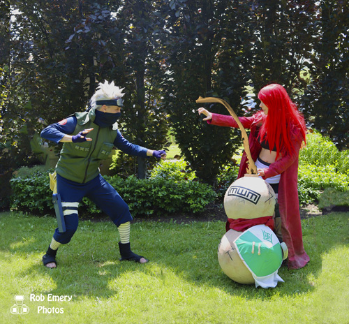 Kakashi spars with Gaara